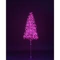 Queens Of Christmas 6 ft. Starburst LED Tree, Pink LED-TR3D06-LPI